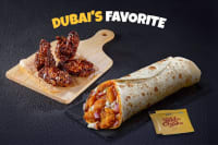 Chilli Crispy Chicken Wrap & American BBQ Wings