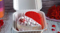 Red Velvet Heart Cake Bento