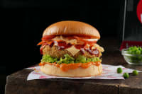 Korean Honey Gochujang Veggie Burger (Its Spicy)