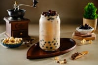 Hazelnut Cold Coffee With Boba