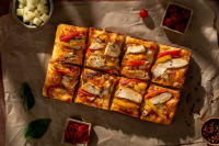 Detroit Grilled Chicken With Roast Pepper Pizza