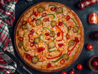 Spicy Paneer (Jain) ( Premium Pizza)