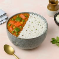 Jeera Rice Bowl With Kadai Veg Curry