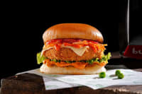 Korean Honey Sriracha Veggie Burger