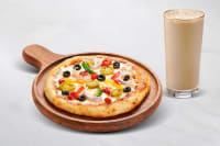 Veg Bonanza Pizza & Reg-Classic Cold Coffee