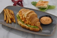 Peri Peri Paneer Croissant Sandwich