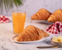French Butter Croissant And Beverage Meal