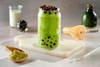 Mango Matcha Bubble Tea