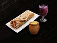 Paneer Roll, Arabian Grape Juice & Phirni