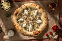 Naples Woodfired Mushroom With Truffle Oil Pizza