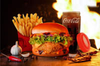 Korean Crispy Chicken Burger Combo.