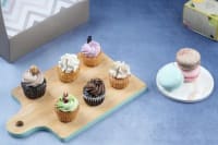 6pc Eggless Mini Cupcakes + 3Pc Eggless Macarons (Assorted)