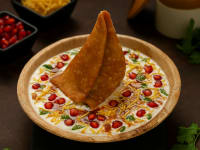 Dahi Samosa Chaat