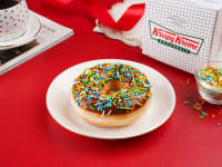 Chocolate Iced Glazed Sprinkle Doughnut