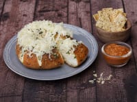 Double Cheesy Pull-Apart Garlicky Bagel