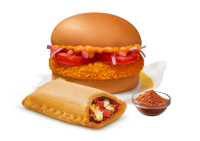 McAloo Tikki Burger + Veg Pizza McPuff + Piri Piri Spice Mix