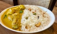 Ghee Rice With Malabar Chicken Curry