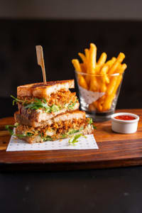 Cilantro Grilled Chicken Sourdough Sandwich