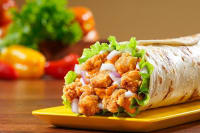 Jalapeno Cheese Chicken Strips Burger Wrap