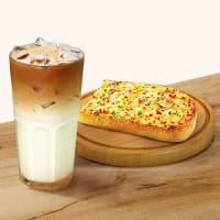 Vietnamese Iced Coffee N Chilli Cheese Toast