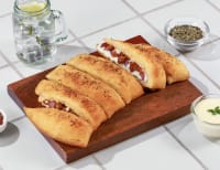 Chicken Tikka Stuffed Garlic Bread + Cheesy Dip [FREE]