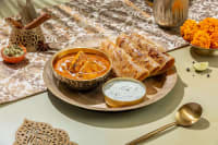 Paneer Butter Masala Paratha Meal