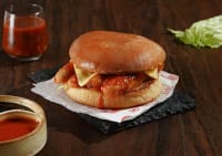 Breakfast Sausage & Hash-brown Burger