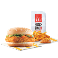 McSpicy Paneer Burger + Fries (M) + Piri Piri Spice Mix