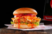 Korean Honey Sriracha Chicken Burger