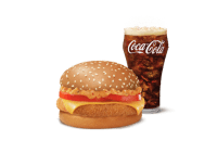 Mexican Corn And Cheese Burger + Coke (M)