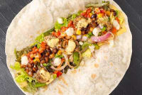 Cheesey Chicken Queso Buritto Wrap