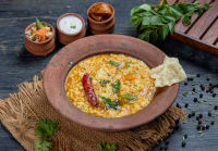 Ghee Sambar Rice Bowl + Mini Curd Rice + Poriyal