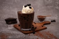 Dark Chocolate & Boba Hot Chocolate