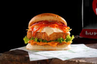 Korean Honey Sriracha Paneer Burger