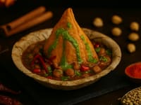 Chole Samosa Chaat