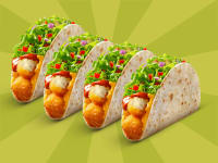 4 Crispy Potato Tacos @ 66 Each