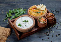 Curd Rice + Ghee Sambar Rice Bowl