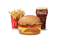 Mexican Grilled Chicken & Cheese Burger Combo (M).