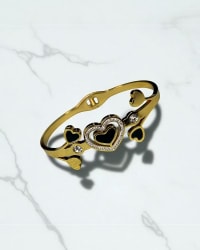 Heart Gold Anti-Tarnish Bracelet for Women | Print Magical Gifts  by Print Magical Gifts