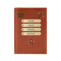 The Wallet Store Leather Passport Cover - Tan