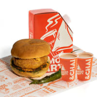 Cheesy Vada Pav + Ginger Chai Flask 2 Cups