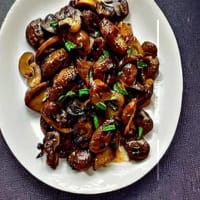 Mushroom burnt pepper