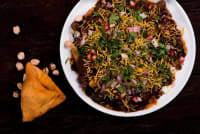 Chole Samosa Chaat