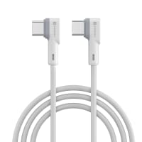 Portronics Konnect Type C to Type C Mobile Charging Cable (White)