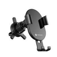 Portronics Charge Clamp 4, 15W Wireless Car Charger with Fast Charging, AC Vent Mount, 360 Degree Rotation (Black)