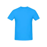Regular Fit T-Shirt, Sky Blue, Small (Unisex)
