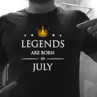 Legends are Born in July, Size - XXL
