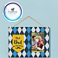 FABPAK Best Dad in the World Quote Photo Frame