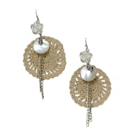  TrendyCraft Crochet Shell Dangler Earrings