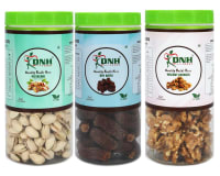DRY FRUITS COMBO 750 GRAM  PACK  250G X 3 PC